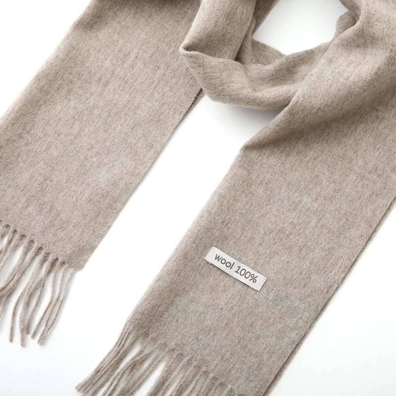 linişte 100% Wool Scarf - Men and Women Winter Warm Soft Luxurious Solid Colors Gift Box - Image 3